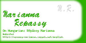 marianna repassy business card